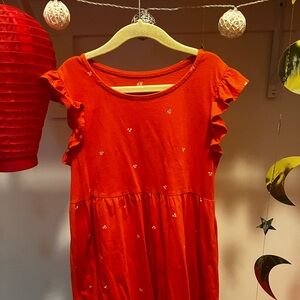 Girls 6x/7 cotton flutter HM dress